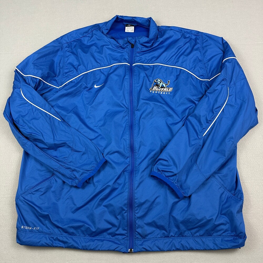 University at Buffalo Jacket Men 2XL Blue Nike Storm Fit Windbreaker NCAA XXL
